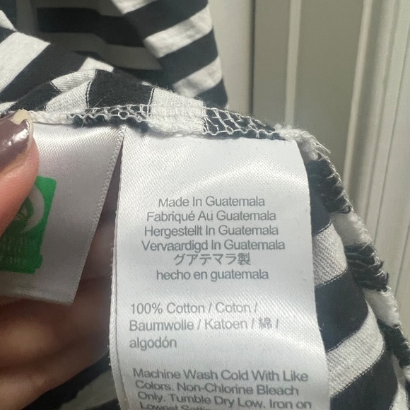 J.Crew Stripe Long Sleeve Tee Sz L - Picture 4 of 5